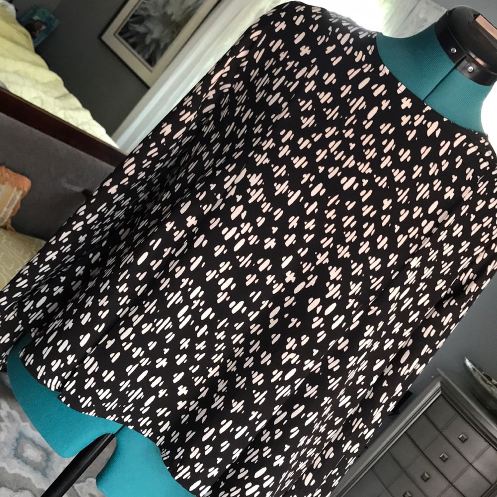 Black and white blouse